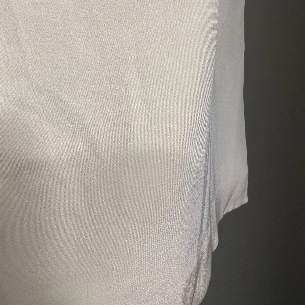Cream Kate Spade Sleeveless Silk Blouse with Ruffle Collar GUC - Picture 5 of 11